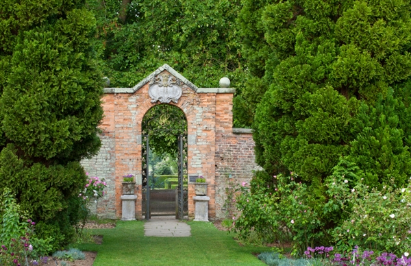 Gate into the 18th century Walled Garden